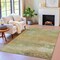 Homeroots 9' X 12' Beige And Fern Green Abstract Washable Indoor Outdoor Area Rug 630829 - alternate 4