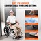 Vevor Shower Wheelchair 17.5in Al Alloy Commode Bathroom Wheelchair for Disabled HFK-3301-24 - alternate 3