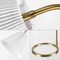 Jonathan Y Callie 22" Modern Glam Metal Arc Adjustable Head LED Table Lamp with Pleated Shade, Brass Gold/White JYL1147A - alternate 7