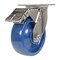 Vestil Solid Polyurethane Swivel With Total Brake Caster 6 In. x 2 In. 1200 lb Dark Blue CST-F-SS-6X2SP-SWTB - alternate 1
