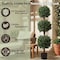 Pure Garden Artificial Tree 5FT Faux Hedyotis Topiary Ball Plant in Weighted Pot Fake Plants for IndoorDisplay 50-10007 - alternate 4