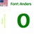 Aacc Self-Adhesive Vinyl Number: 0, Size: 4 in. Color: Green Font: Anders, 12PK AACC-Anders-N0-Green-I4x12 - alternate 1