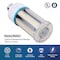 Euri Lighting LED Corn Bulb, 12/18/27W, Up to 4050 lm, 3CCT, E26, 100-277V, Ballast Bypass, UL ECB27W-303sw - alternate 3
