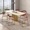 Leisuremod Lyra Collection Modern Chair in Dark Wood back and Taupe Seat LCAS-41DTP - alternate 6