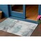 Homeroots 3' X 5' Teal Blue And Gray Abstract Washable Indoor Outdoor Area Rug 617740 - alternate 1