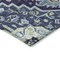 Homeroots 9' X 12' Navy Blue Ivory And Black Oriental Washable Indoor Outdoor Area Rug 600172 - alternate 5