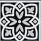 Homeroots 8" X 8" Black White and Gray Mosaic Peel and Stick Tiles 399874 - alternate 2
