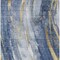 Homeroots 8' X 10' Blue Gold And Ivory Abstract Washable Indoor Outdoor Area Rug 617428 - alternate 7