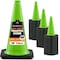 Xpose Safety Traffic Safety Cone, 18 in, Premium PVC, No Collar, Lime Green, 48 pk LTC18-48-X - alternate 1
