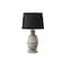 Monarch Specialties Lighting, 25"h, Table Lamp, Grey Resin, Black Shade, Contemporary, Modern I 9887 - alternate 1
