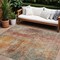 Homeroots 10' X 14' Tan Copper And Terra Cotta Abstract Washable Indoor Outdoor Area Rug 606121 - alternate 1
