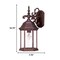 Homeroots Narrow Brown Domed Hanging Lantern Wall Light 399225 - alternate 3
