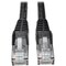 Tripp Lite Cat6 Cable, Snagless, Molded, Black, 10ft N201-010-BK - alternate 1