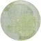 Homeroots 8' Artichoke Green And Mint Green Round Abstract Washable Indoor Outdoor Area Rug 615682 - alternate 4