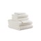 Homeroots Set of Six White Cotton Quick Dry Terry Cloth Towels, 6PK 700325 - alternate 1