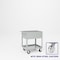 Pucel Tray Top Box Truck, 24 in W x 30 in D x 37 in H, 12 in Deep Box, Semi-Steel Casters, Light Blue TT-2430-12S - alternate 1