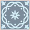 Homeroots 4" X 4" Baby Blue And Peach Mosaic Peel And Stick Removable Tiles 390808 - alternate 4