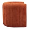 Homeroots 37" Burnt Orange Sherpa And Upholstered Tufted Arm Chair 572302 - alternate 5