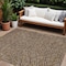 Homeroots 8' X 10' Brown Gold And Ivory Polka Dot Washable Indoor Outdoor Area Rug 599031 - alternate 1