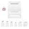 Smarty Had A Party 10.75" White Square Plastic Dinner Plates (120 Plates), 120PK 6910-CASE - alternate 4