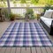 Homeroots 8' X 10' Navy Blue Purple And Beige Plaid Washable Indoor Outdoor Area Rug 601413 - alternate 4