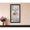 Homeroots Cottage Peach Roses Black Framed Print Wall Art 530042 - alternate 4