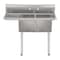 Koolmore 2 Compartment Stainless Steel  Commercial Kitchen Prep & Utility Sink with Drainboard SB141611-12L3 - alternate 5