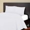 Homeroots White Queen Cotton Blend 1000 Thread Count Washable Duvet Cover Set 528113 - alternate 1