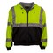 Reflective Apparel ANSI Type R Class 3 Full Zip Hooded Sweatshirt with Black Bottom, Inner Liner 603ST-LB-XL - alternate 1