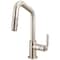 Brizo Litze Pull-Down Prep Faucet with Angle Spout, Industrial Handle Stainless 63964LF-SS - alternate 1