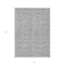 Homeroots 5' X 8' Silver And Ivory Floral Washable Indoor Outdoor Area Rug 581877 - alternate 4