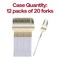 Smarty Had A Party Gold with White Handle Moderno Disposable Plastic Dinner Forks (240 Forks), 240PK 9320-GWFK-CASE - alternate 6