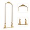 Homeroots 68" Gold Arch Metal Framed Standing Mirror 565136 - alternate 7