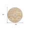 Homeroots 8' Copper Terra Cotta And Ivory Round Southwestern Washable Indoor Outdoor Area Rug 588704 - alternate 2