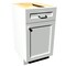 Rigel Cabinetry Kitchen Base Cabinet, 18 in W, 1-Door/1-Drawer, Raw Maple, Solid Wood RTA - 806190 - alternate 1
