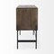 Homeroots Dark Brown Two Door Cabinet With Metal Legs 391990 - alternate 4