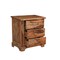 Homeroots 27" Brown Solid Wood Live Edge Three Drawer Nightstand 565301 - alternate 7