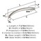 Amerock Parabolic 6-5/16 inch (160mm) Center-to-Center Satin Nickel Cabinet Pull, 10PK 10VMP37348G10 - alternate 3