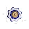 Homeroots Set of Eight Blue And White Ceramic And Metal Drawer Pull Knobs, 8PK 544415 - alternate 2
