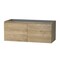 Homeroots 48" Oak Wood Freestanding Bathroom Vanity With White Sink And Two Drawers 627409 - alternate 2
