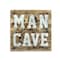 Homeroots 16" X 16" Brown And Gray Man Cave Wood And Metal Wall Decor 635992 - alternate 1