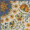 Homeroots 8' X 11' Ivory Blue Yellow And Orange Floral Indoor Outdoor Area Rug 546817 - alternate 4