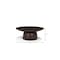 Homeroots 14in Brown Solid Wood Hand Finished Round Vanity Tray 731280 - alternate 2