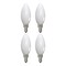 Bulbrite 60w B11 Milky Dimm (E12) Candelabra Screw Base Decorative Filament LED Lght Bulb Sft Wht, 3000K, 4PK 861926 - alternate 1