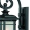 Homeroots Matte Black Frosted Linen Glass Lantern Wall Light 398626 - alternate 2