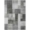 Homeroots 3' X 5' Pewter And Black Geometric Washable Indoor Outdoor Area Rug 605861 - alternate 5
