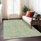 Homeroots 8' X 10' Green And Ivory Geometric Washable Indoor Outdoor Area Rug 583495 - alternate 4