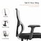 Leisuremod Glen Ergonomic Mesh Desk Chair, Adjustable Armrests and Tilt GO60LGR - alternate 3
