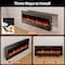 Edendirect 50 in. Wall Mount Electric Fireplace in Black, Sleep Mode, 12H Timer, Adjustable Flame Color and Speed ZR-ZHUMI-QBL-Z50IN-BK - alternate 5