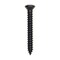 Auveco #8 x 1 1/4in with #6 Head Phillips Oval Head Tapping Screw Black Oxide, 100PK 10168 - alternate 1
